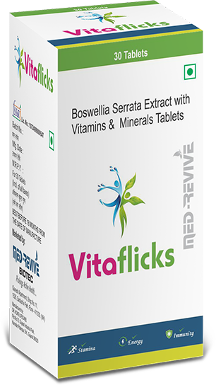 Vitaflicks - Multivitamin, Multi minerals Tablet with Boswellia Serrata Extract